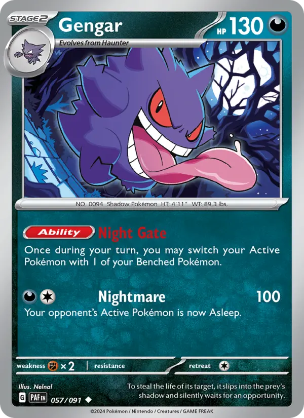Gengar, Pokémon card