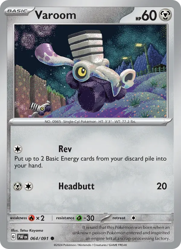Varoom, Pokémon card