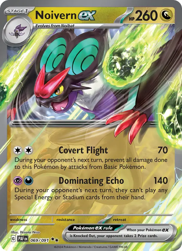 Noivern ex, Pokémon card
