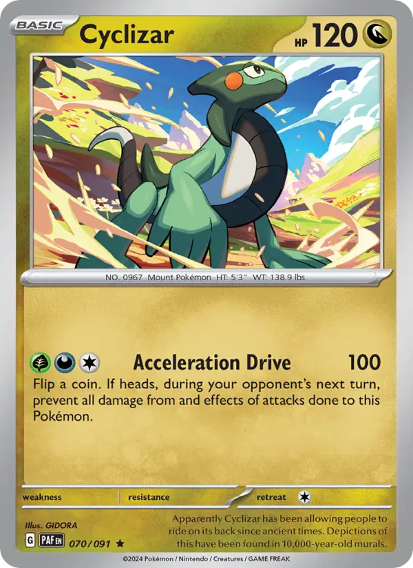 Cyclizar, Pokémon card
