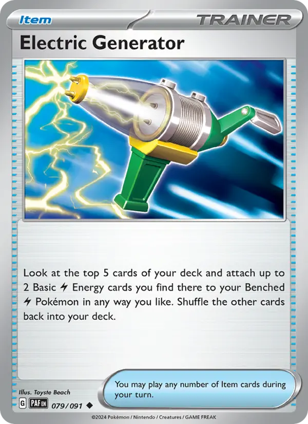 Electric Generator, Pokémon card