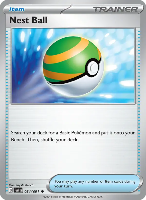 Nest Ball, Pokémon card