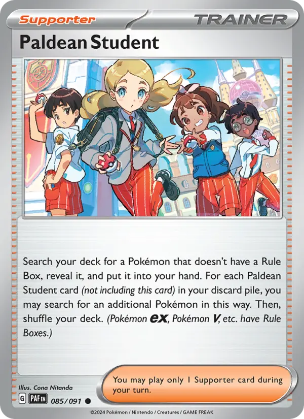 Paldean Student, Pokémon card