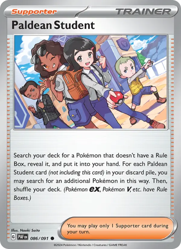Paldean Student, Pokémon card