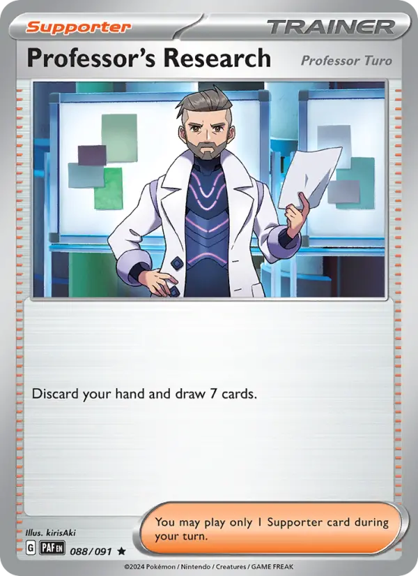 Professor's Research, Pokémon card