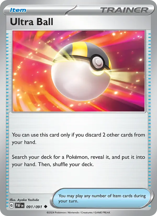 Ultra Ball, Pokémon card