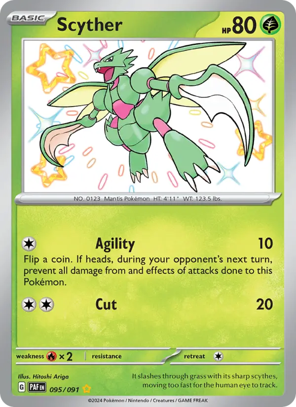 Scyther, Pokémon card