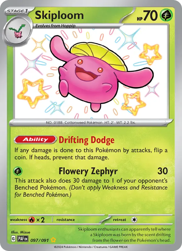 Skiploom, Pokémon card