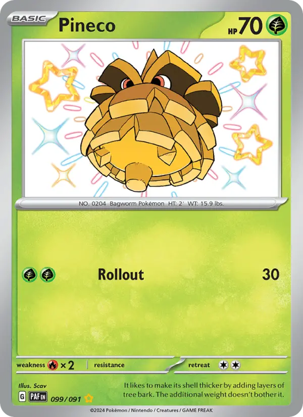 Pineco, Pokémon card