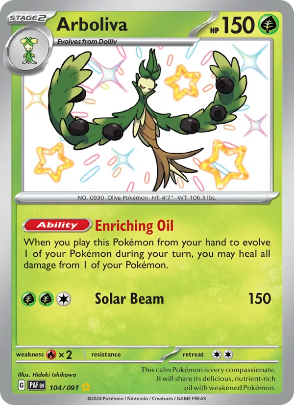 Arboliva, Pokémon card