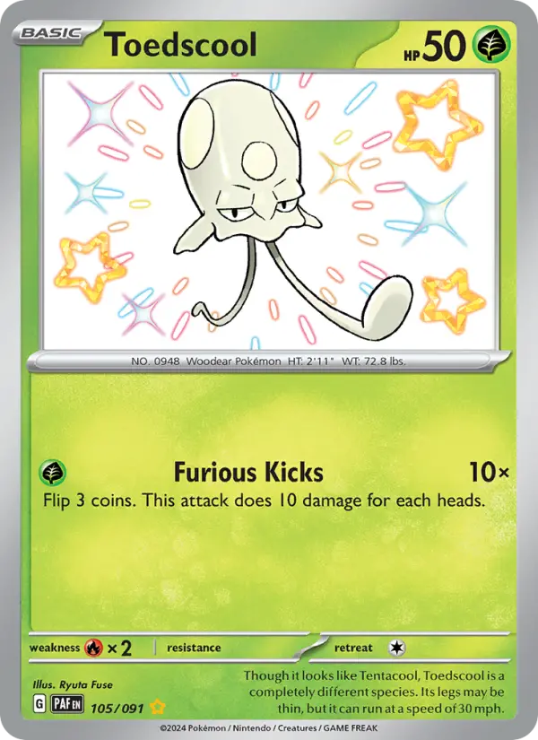 Toedscool, Pokémon card