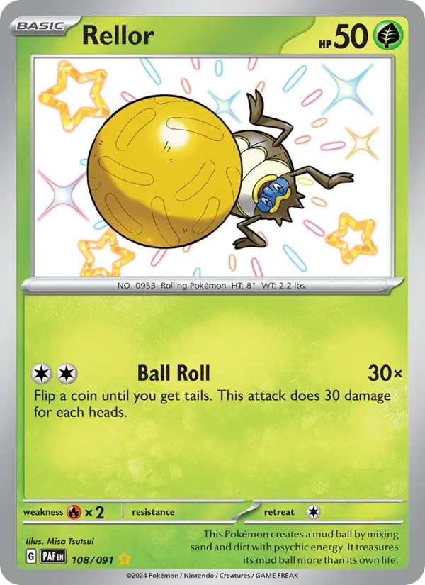 Rellor, Pokémon card