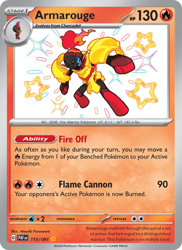 Armarouge, Pokémon card