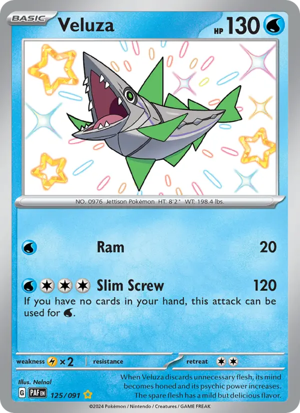 Veluza, Pokémon card