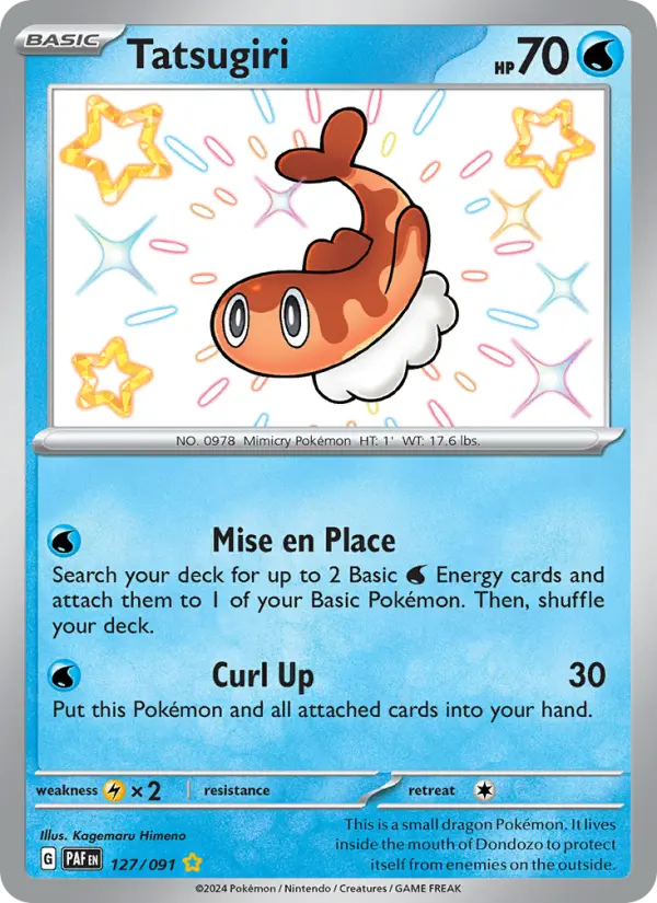 Tatsugiri, Pokémon card