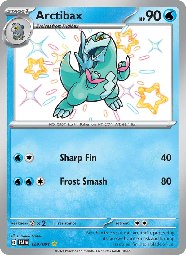Arctibax, Pokémon card