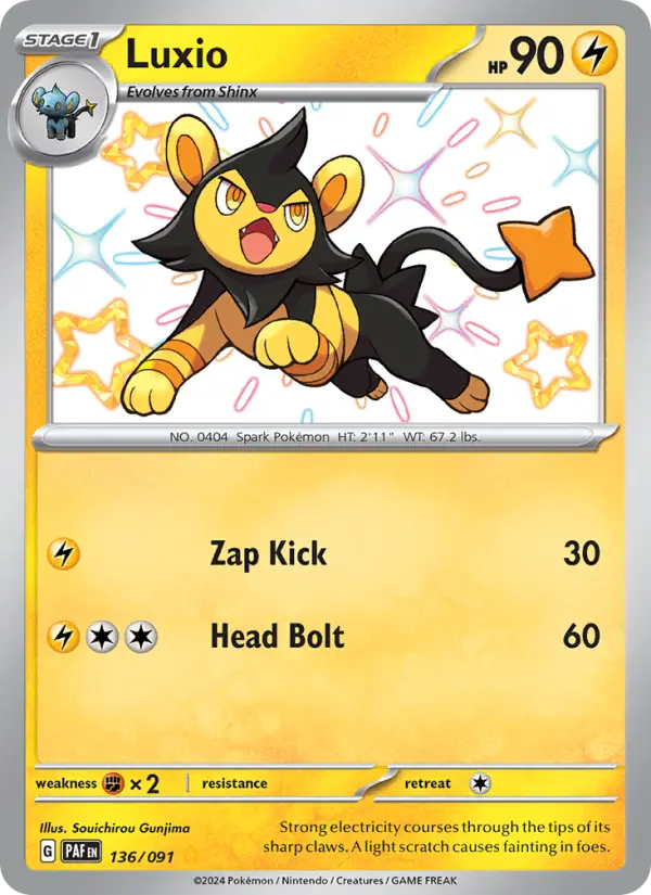 Luxio, Pokémon card