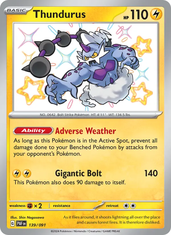 Thundurus, Pokémon card