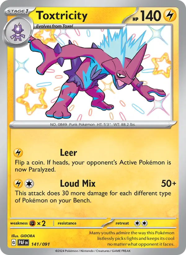 Toxtricity, Pokémon card