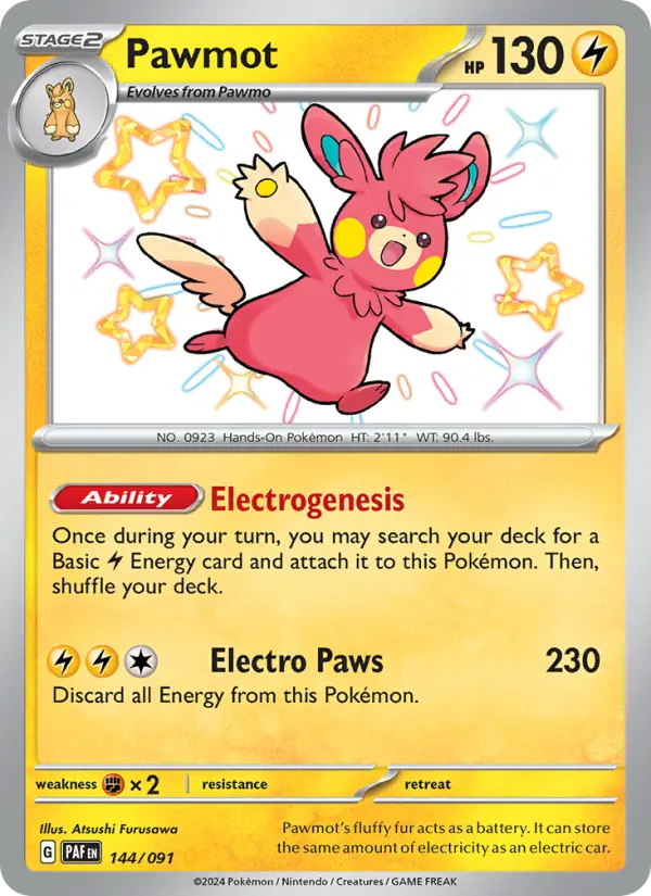 Pawmot, Pokémon card