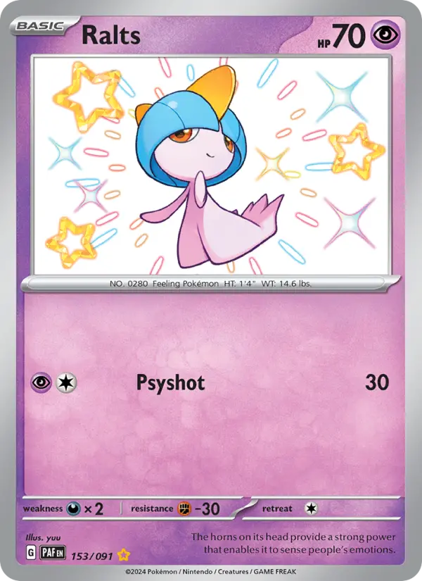 Ralts, Pokémon card