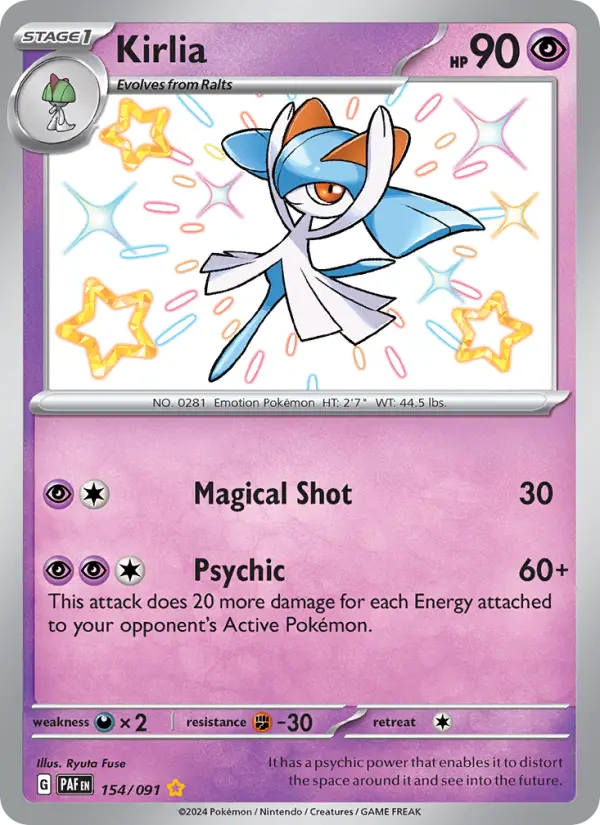 Kirlia, Pokémon card