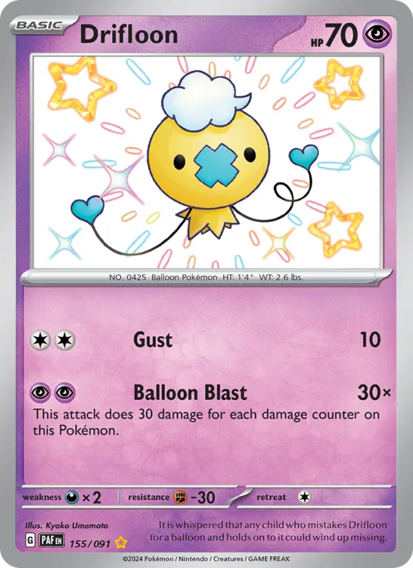 Drifloon, Pokémon card
