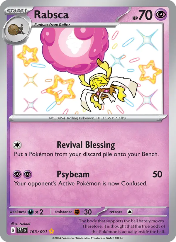 Rabsca, Pokémon card