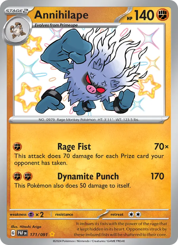 Annihilape, Pokémon card