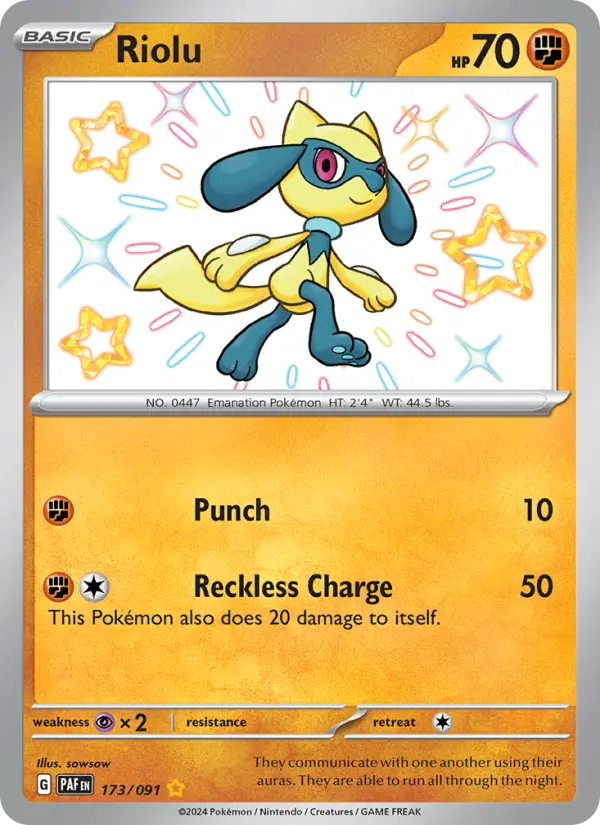 Riolu, Pokémon card