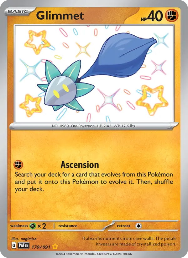 Glimmet, Pokémon card