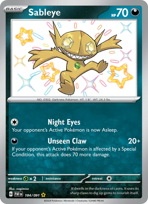 Sableye, Pokémon card