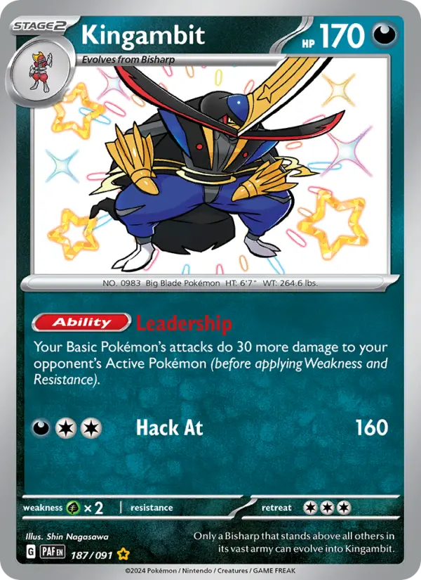 Kingambit, Pokémon card