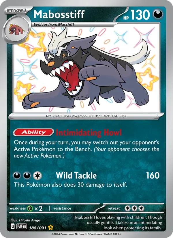 Mabosstiff, Pokémon card