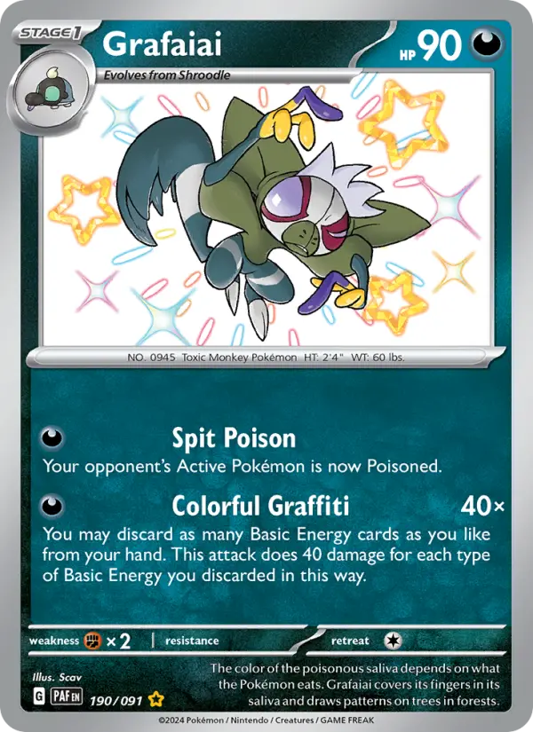 Grafaiai, Pokémon card