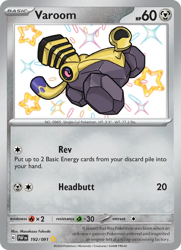Varoom, Pokémon card