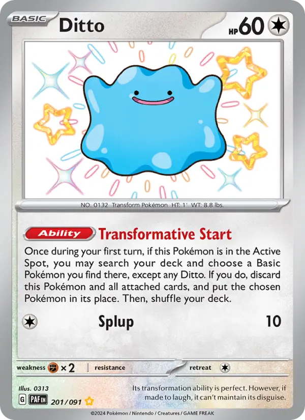 Ditto, Pokémon card