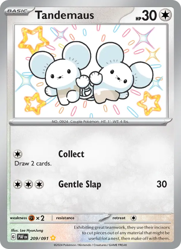 Tandemaus, Pokémon card