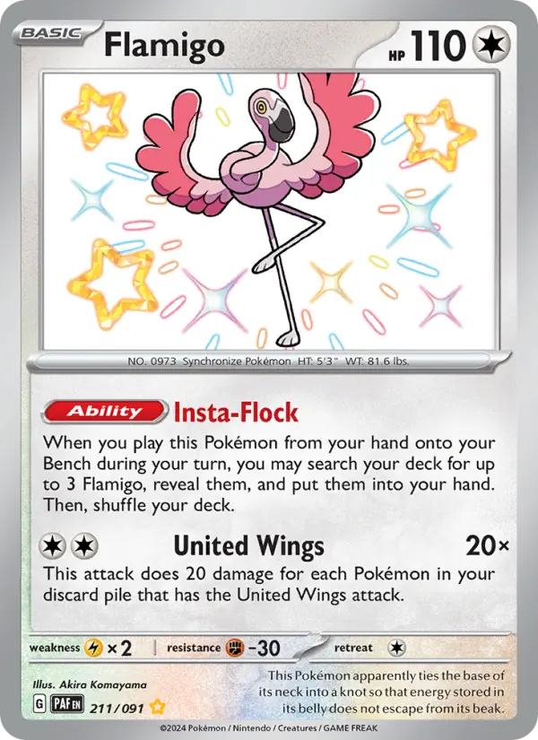 Flamigo, Pokémon card