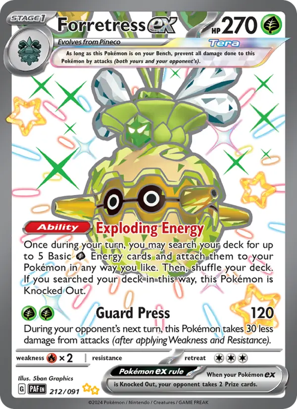 Forretress ex, Pokémon card