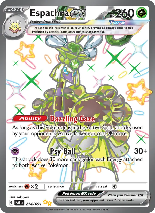 Espathra ex, Pokémon card