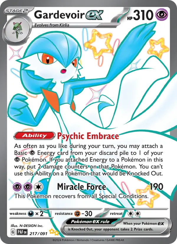 Gardevoir ex, Pokémon card