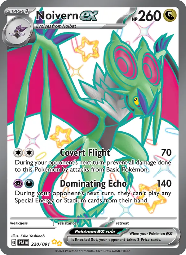 Noivern ex, Pokémon card