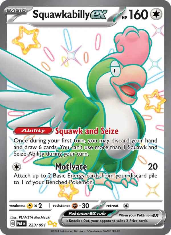 Squawkabilly ex, Pokémon card