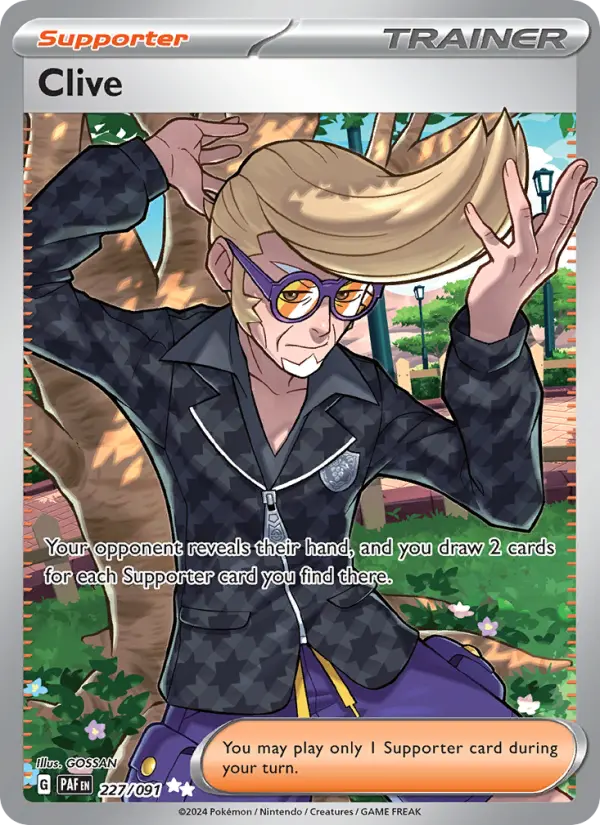 Clive, Pokémon card