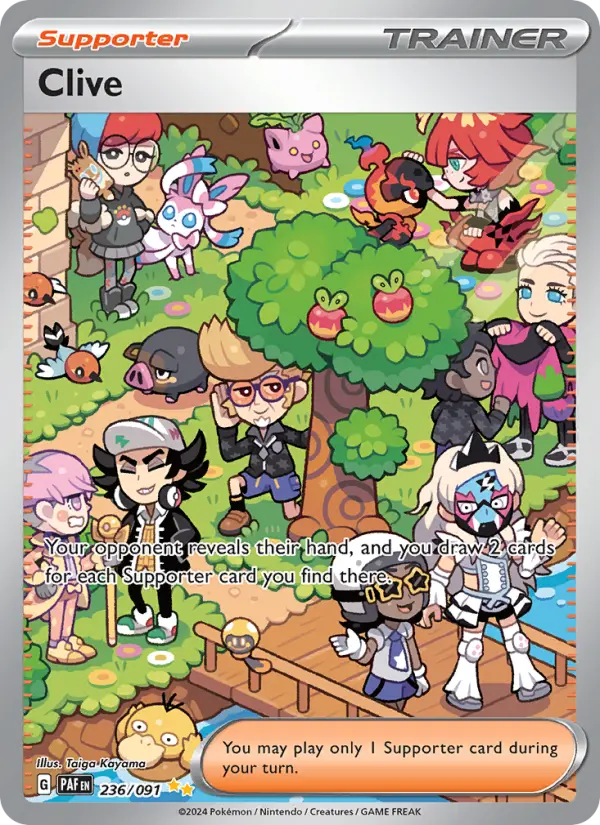 Clive, Pokémon card