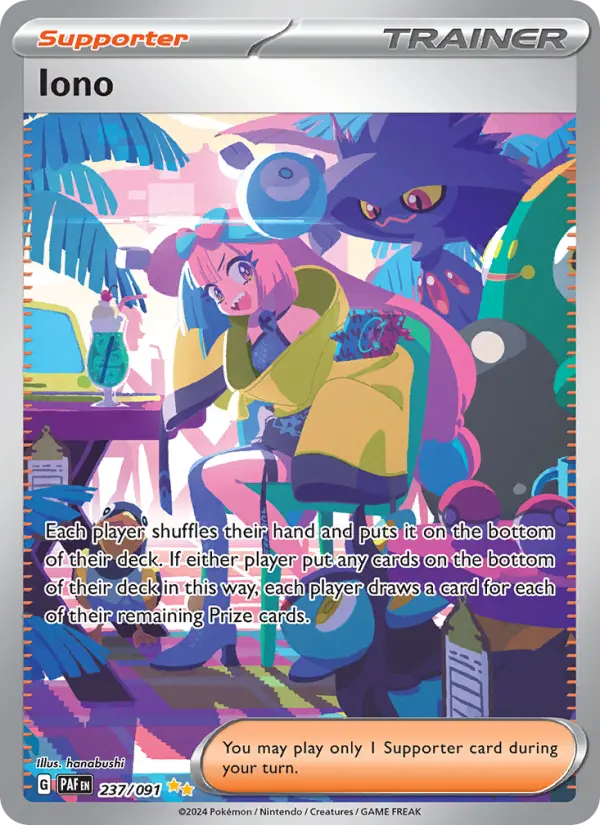 Iono, Pokémon card