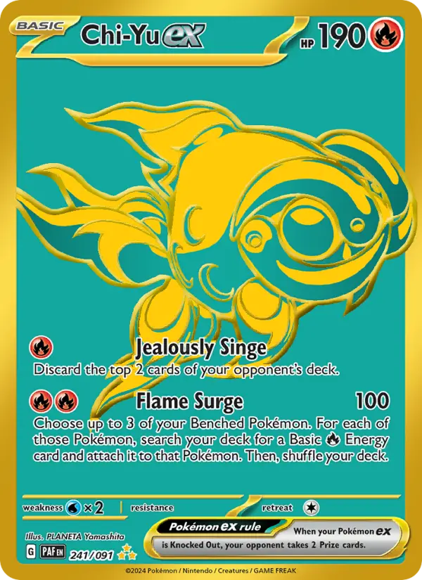 Chi-Yu ex, Pokémon card
