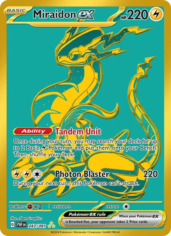 Miraidon ex, Pokémon card