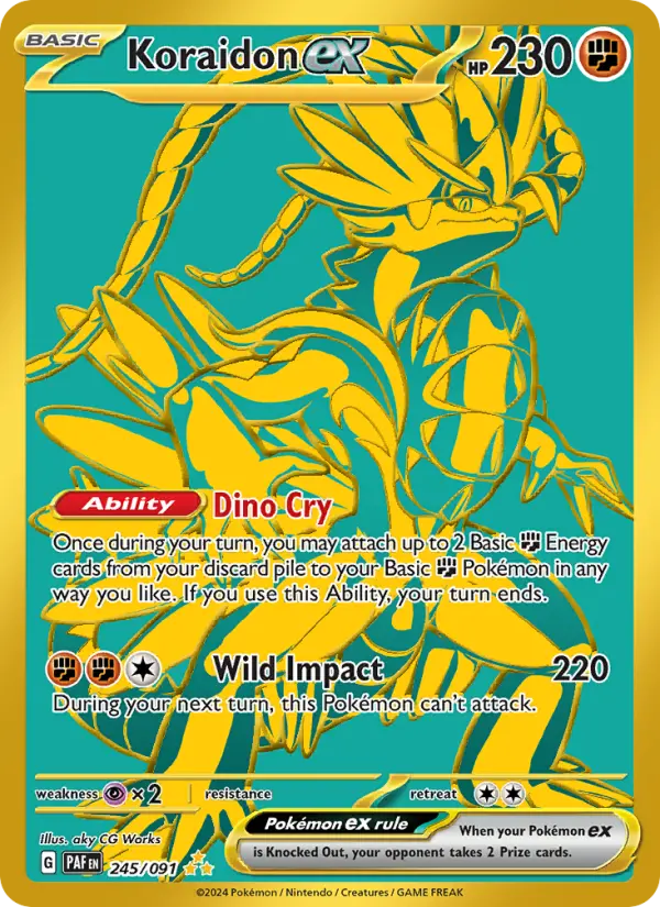 Koraidon ex, Pokémon card